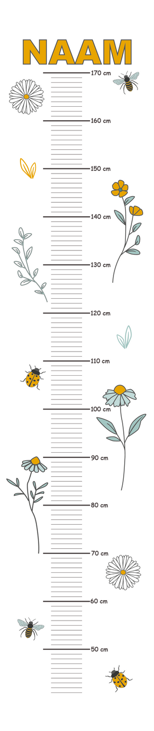 Groeimeter insecten en veldbloemen