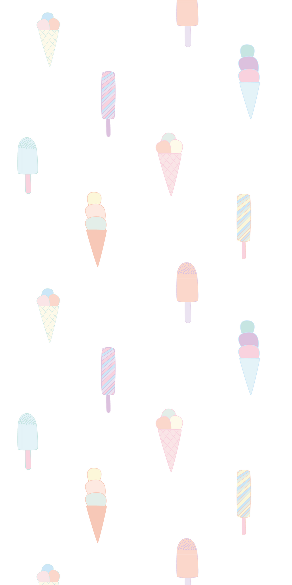 Behang ijsjes