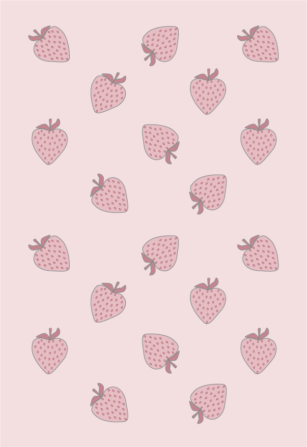 Poster aardbeien